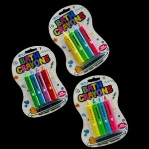 3 Pack Multi-Colored Bath Crayons